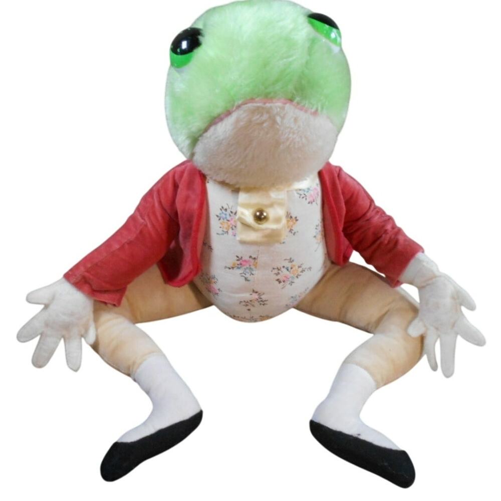 Beatrix Potter's Mr. Jeremy Fisher Frog 18" Plush Eden Toys Vintage 1970s